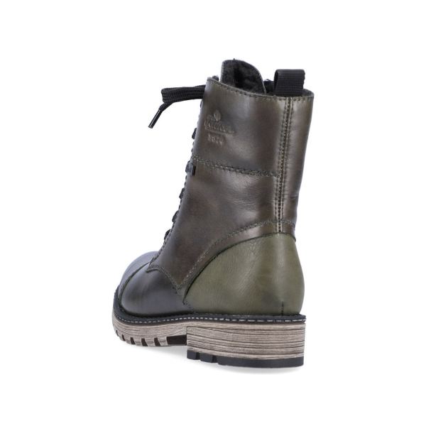 Rieker Leather Women's Mid height boots| Y6700 Mid-height Boots - Green | Free Delivery