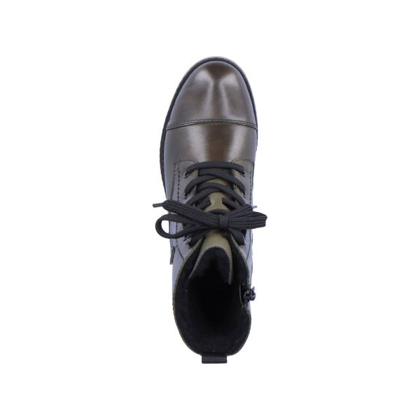Rieker Leather Women's Mid height boots| Y6700 Mid-height Boots - Green | Free Delivery