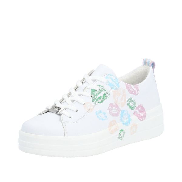 Remonte Women's shoes | Style D1C03 Athletic Lace-up - White Combination | Free Delivery