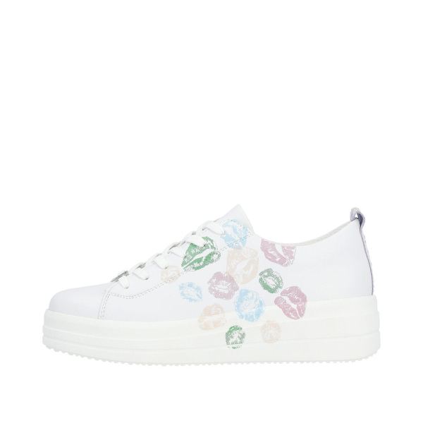 Remonte Women's shoes | Style D1C03 Athletic Lace-up - White Combination | Free Delivery