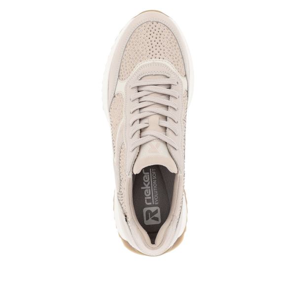 Rieker EVOLUTION Women's shoes | Style W1304 Athletic Lace-up - Pink | Free Delivery