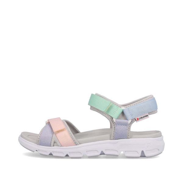 Rieker EVOLUTION Women's sandals | Style V8401 Athletic Trekking - Multi | Free Delivery
