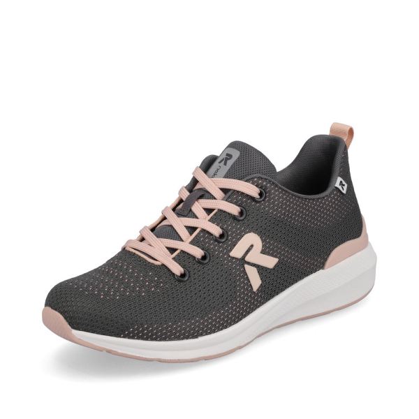 Rieker EVOLUTION Women's shoes | Style 40100 Athletic Lace-up - Grey | Free Delivery
