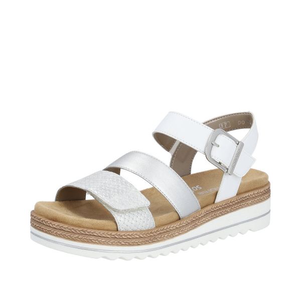 Remonte Women's sandals | Style D0Q55 Casual Sandal - Silver\/Platinum | Free Delivery