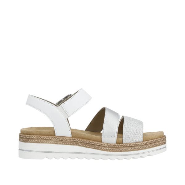 Remonte Women's sandals | Style D0Q55 Casual Sandal - Silver\/Platinum | Free Delivery