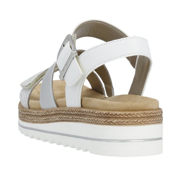 Remonte Women's sandals | Style D0Q55 Casual Sandal - Silver\/Platinum | Free Delivery