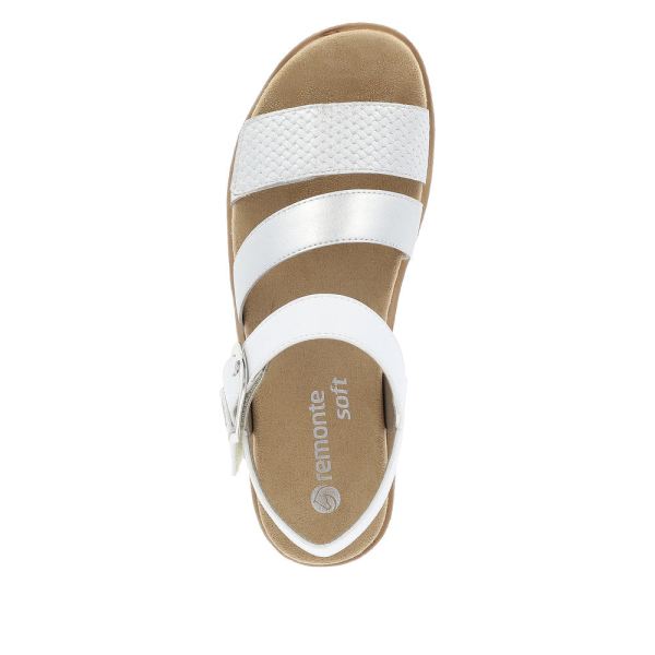 Remonte Women's sandals | Style D0Q55 Casual Sandal - Silver\/Platinum | Free Delivery