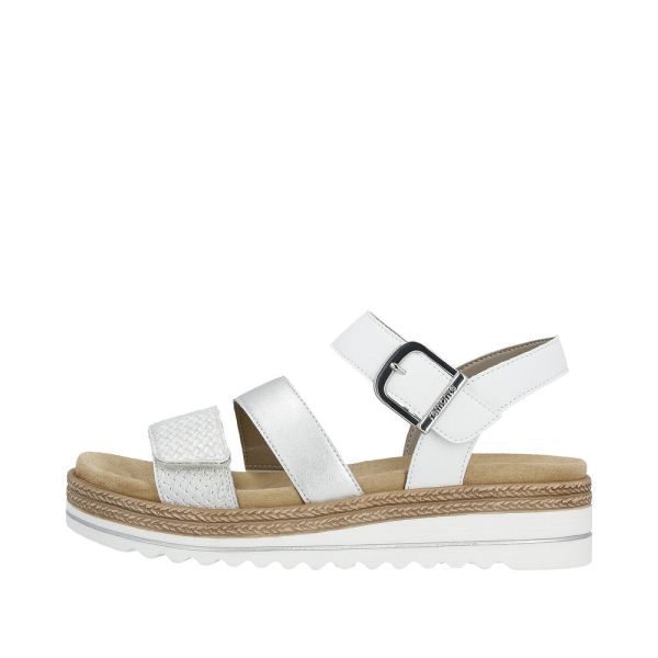 Remonte Women's sandals | Style D0Q55 Casual Sandal - Silver\/Platinum | Free Delivery