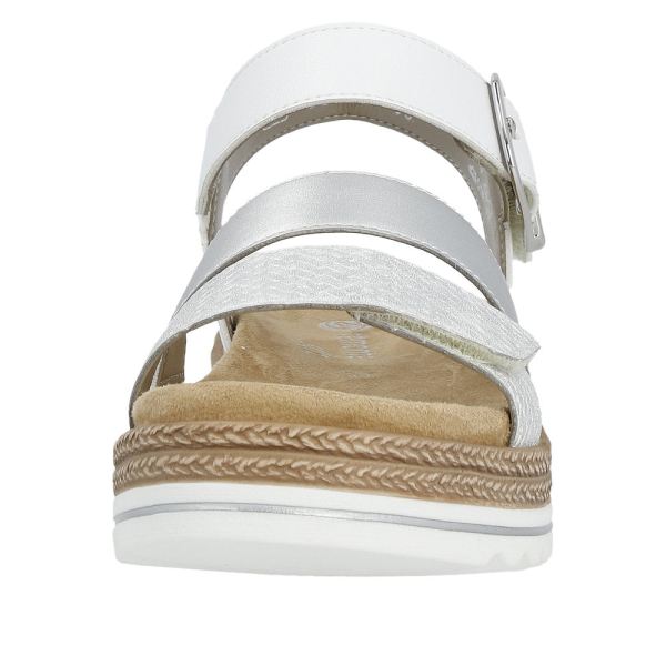 Remonte Women's sandals | Style D0Q55 Casual Sandal - Silver\/Platinum | Free Delivery