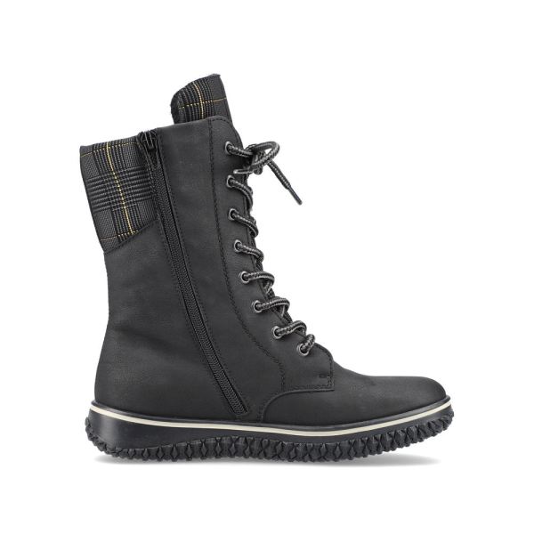 Rieker Synthetic leather Women's Mid height boots| Z4245 Mid-height Boots - Black | Free Delivery