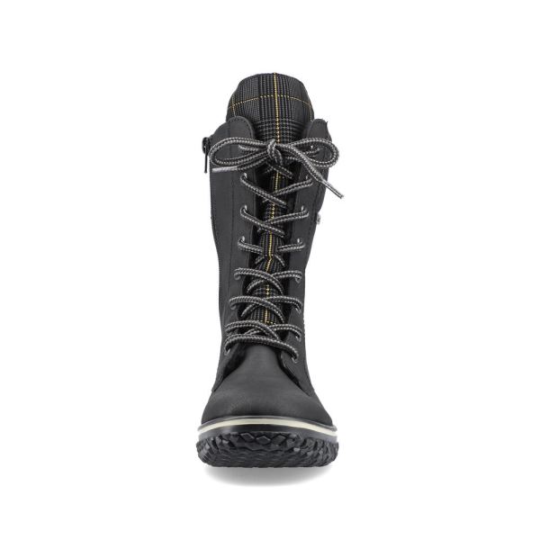 Rieker Synthetic leather Women's Mid height boots| Z4245 Mid-height Boots - Black | Free Delivery