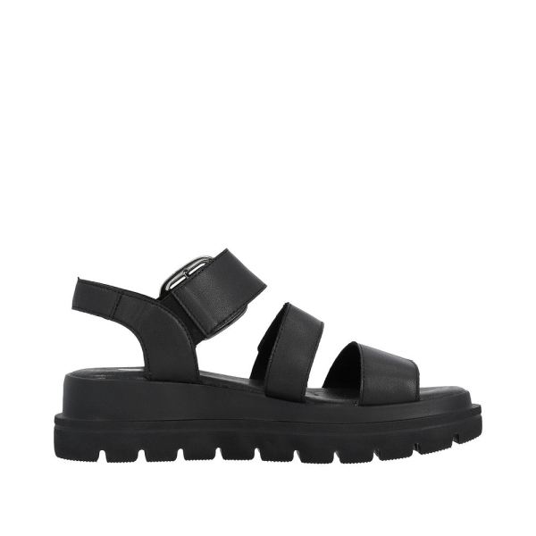 Rieker EVOLUTION Women's sandals | Style W1650 Casual Sandal - Black | Free Delivery