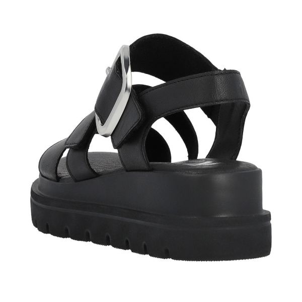 Rieker EVOLUTION Women's sandals | Style W1650 Casual Sandal - Black | Free Delivery