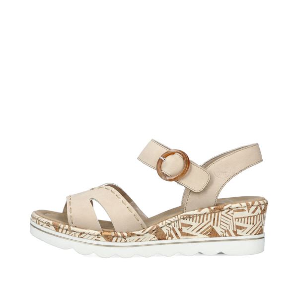 Rieker Women's sandals | Style 67173 Dress Sandal - Beige | Free Delivery
