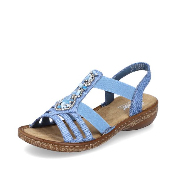Rieker Women's sandals | Style 62858 Casual Sandal - Blue | Free Delivery