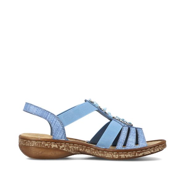 Rieker Women's sandals | Style 62858 Casual Sandal - Blue | Free Delivery