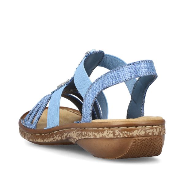 Rieker Women's sandals | Style 62858 Casual Sandal - Blue | Free Delivery