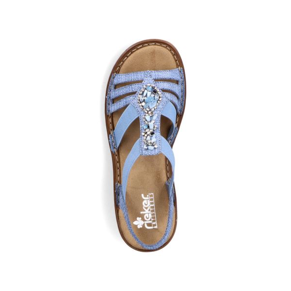 Rieker Women's sandals | Style 62858 Casual Sandal - Blue | Free Delivery