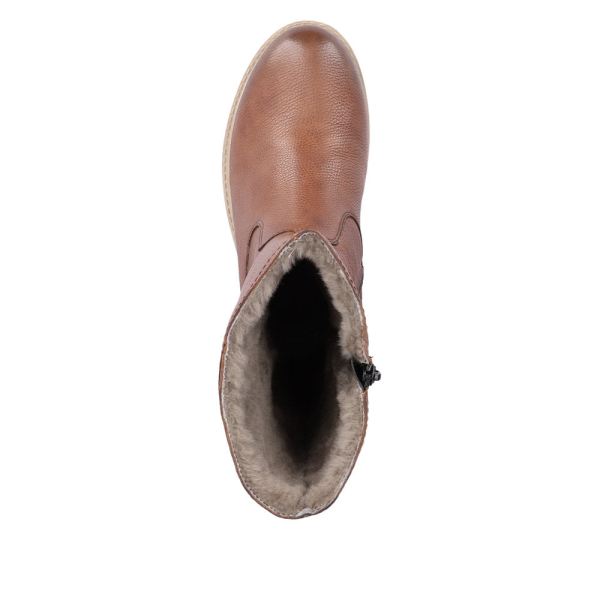Remonte Leather Women's Mid Height Boots| D0W76 Mid-height Boots - Brown | Free Delivery
