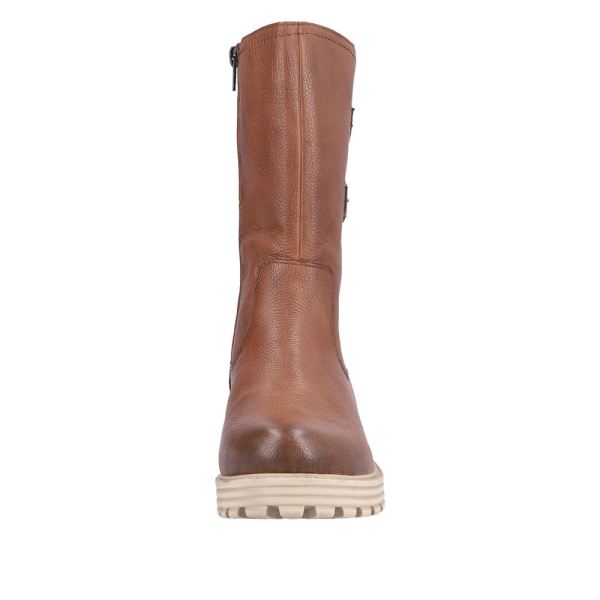 Remonte Leather Women's Mid Height Boots| D0W76 Mid-height Boots - Brown | Free Delivery