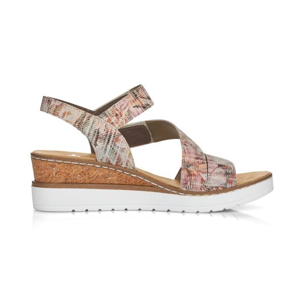 Rieker Women's sandals | Style V3887 Dress Sandal - Multi | Free Delivery