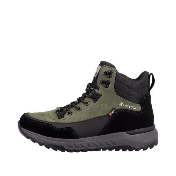 Rieker EVOLUTION Suede Leather Men's Boots| U0169 Ankle BootsFiber Grip - Black | Free Delivery