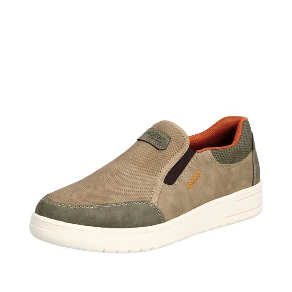 Rieker Men's shoes | Style B7853 Casual Slip-on - Beige | Free Delivery