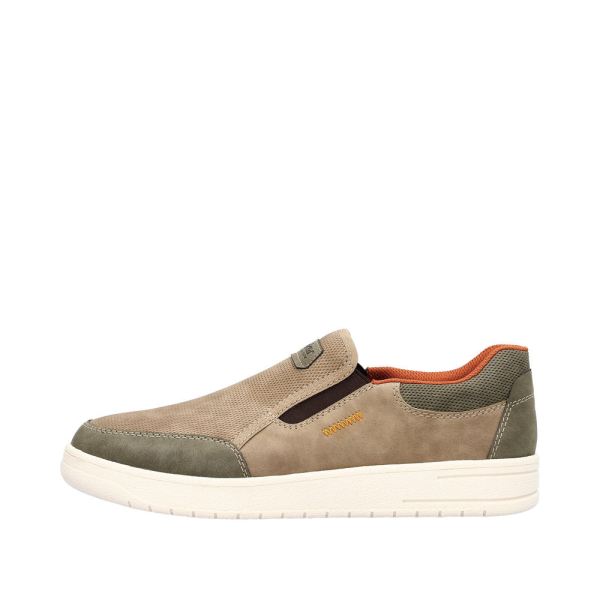 Rieker Men's shoes | Style B7853 Casual Slip-on - Beige | Free Delivery