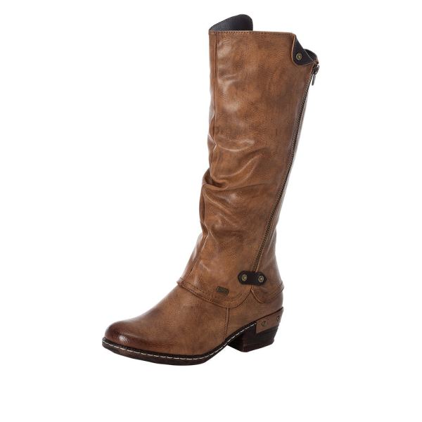 Rieker Synthetic Material Women's' Tall Boots| 93655 Tall Boots - Brown | Free Delivery