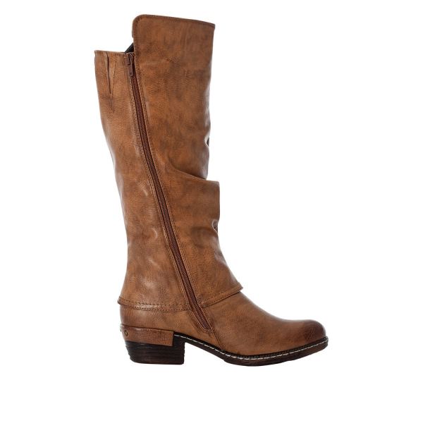 Rieker Synthetic Material Women's' Tall Boots| 93655 Tall Boots - Brown | Free Delivery