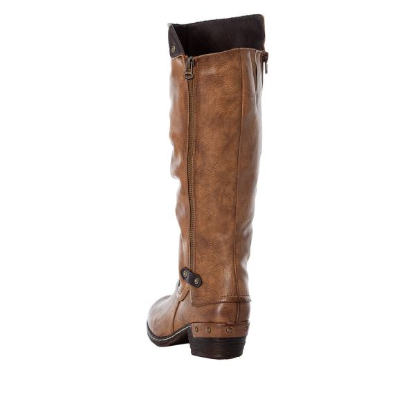 Rieker Synthetic Material Women's' Tall Boots| 93655 Tall Boots - Brown | Free Delivery
