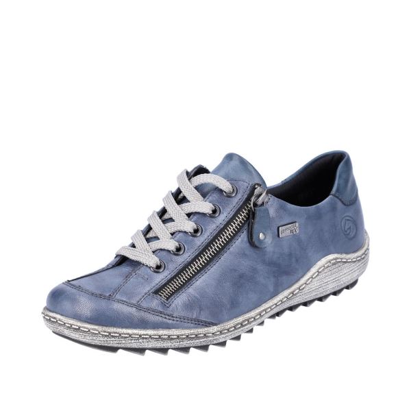 Remonte Women's shoes | Style R1402 Casual Lace-up with zip - Blue | Free Delivery