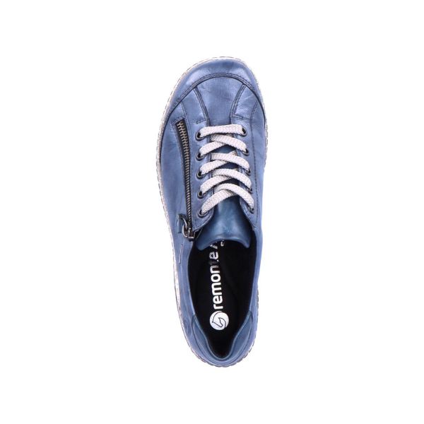 Remonte Women's shoes | Style R1402 Casual Lace-up with zip - Blue | Free Delivery