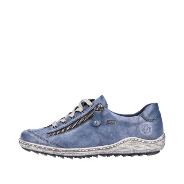 Remonte Women's shoes | Style R1402 Casual Lace-up with zip - Blue | Free Delivery