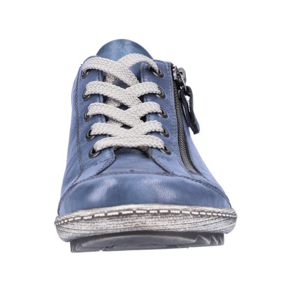 Remonte Women's shoes | Style R1402 Casual Lace-up with zip - Blue | Free Delivery