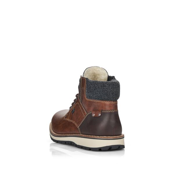 Rieker Synthetic leather Men's boots| 38434 Ankle Boots - Brown | Free Delivery