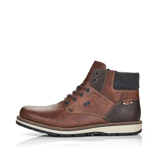 Rieker Synthetic leather Men's boots| 38434 Ankle Boots - Brown | Free Delivery