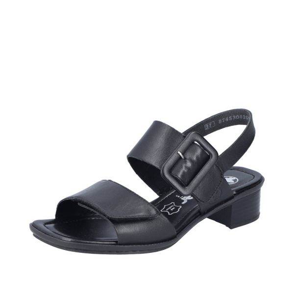 Rieker Women's sandals | Style 62663 Dress Sandal - Black | Free Delivery