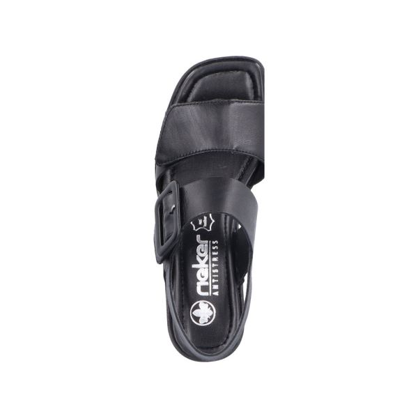 Rieker Women's sandals | Style 62663 Dress Sandal - Black | Free Delivery