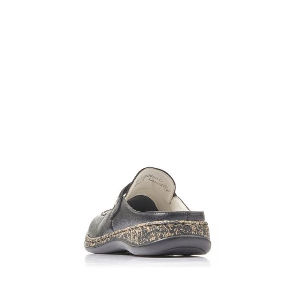 Rieker Women's shoes | Style 46393 Casual Clog - Black | Free Delivery