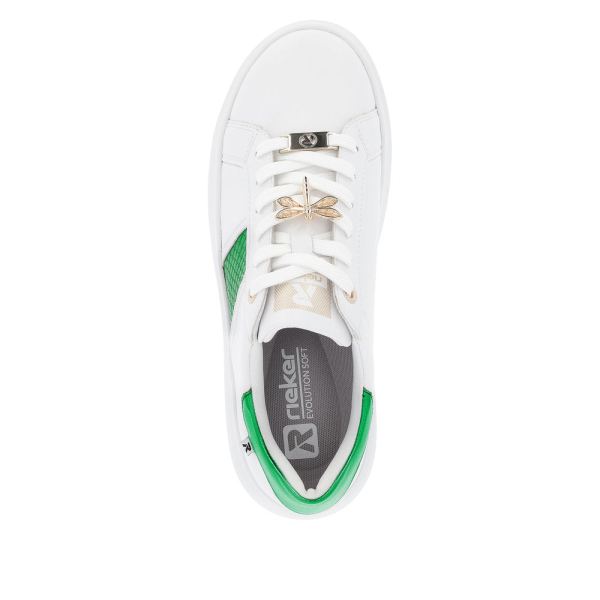 Rieker EVOLUTION Women's shoes | Style W1202 Athletic Lace-up - Green | Free Delivery