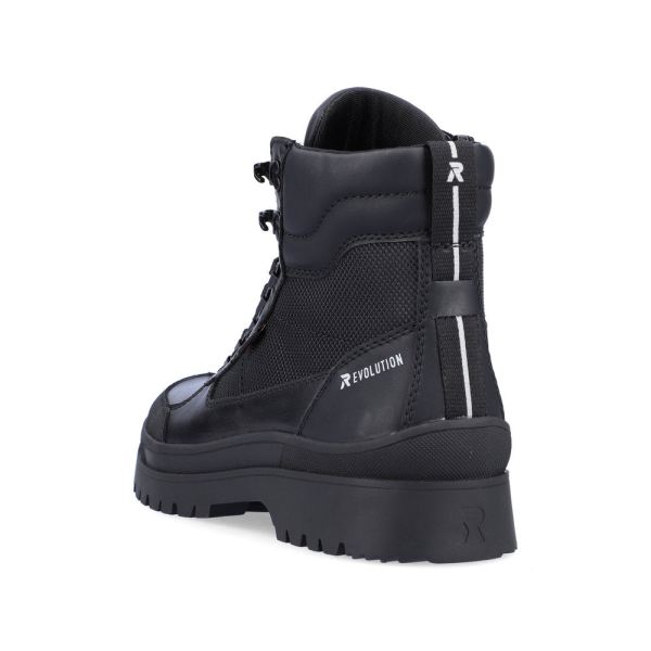 Rieker EVOLUTION Synthetic leather Men's boots| U0270 Ankle Boots - Black | Free Delivery