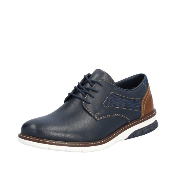 Rieker Men's shoes | Style 14416 Dress Lace-up - Blue | Free Delivery