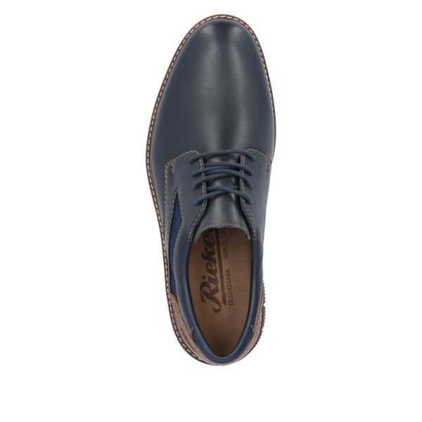 Rieker Men's shoes | Style 14416 Dress Lace-up - Blue | Free Delivery