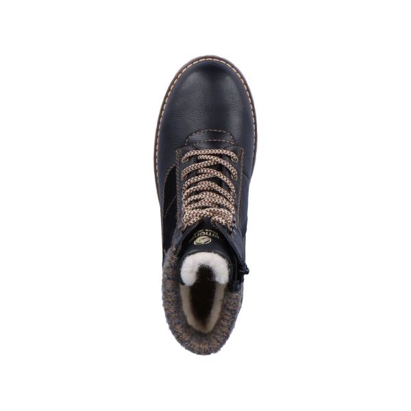 Remonte Leather Women's Mid Height Boots| D9378-00 Mid-height BootsFlip Grip - Black Combination | Free Delivery