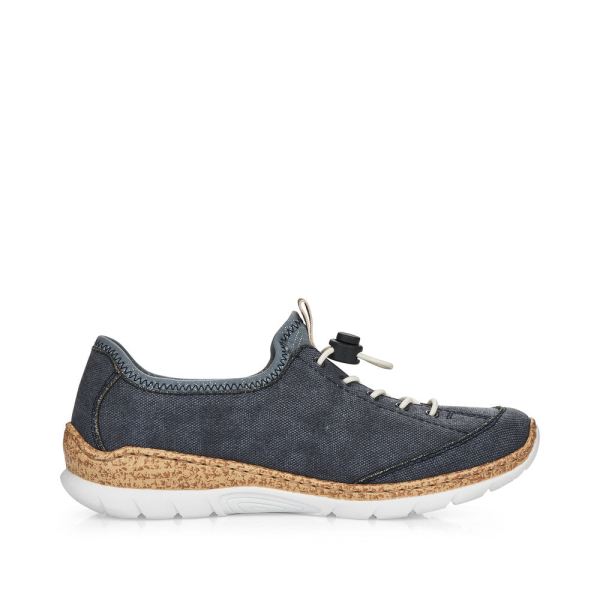 Rieker Women's shoes | Style N4263 Athletic Slip-on - Blue | Free Delivery