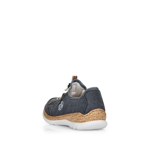 Rieker Women's shoes | Style N4263 Athletic Slip-on - Blue | Free Delivery