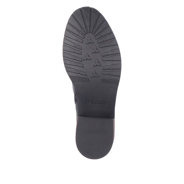 Remonte Leather Women's mid height boots| D1A71 Mid-height Boots - Black | Free Delivery