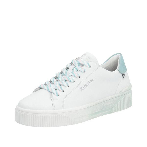 Rieker EVOLUTION Women's shoes | Style W0704 Athletic Lace-up - Blue | Free Delivery