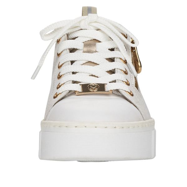 Rieker Women's shoes | Style N5932 Athletic Lace-up with zip - White | Free Delivery